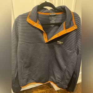 LL Bean Men’s Airlight knit pullover. Navy Blue. Size large.